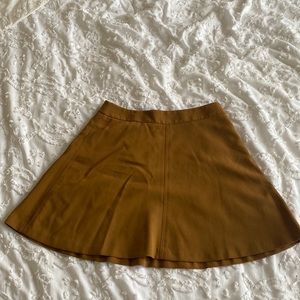 Anne Taylor Loft Camel Skater Skirt
